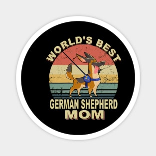 World's Best German Shepherd Mom Vintage Magnet